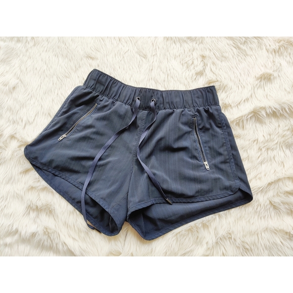Athleta Pants - Athleta s running gym shorts size small blue black